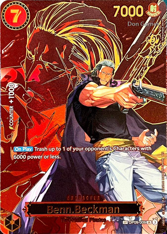OP09-009 Benn. Beckman Character Card Special Alternate Art