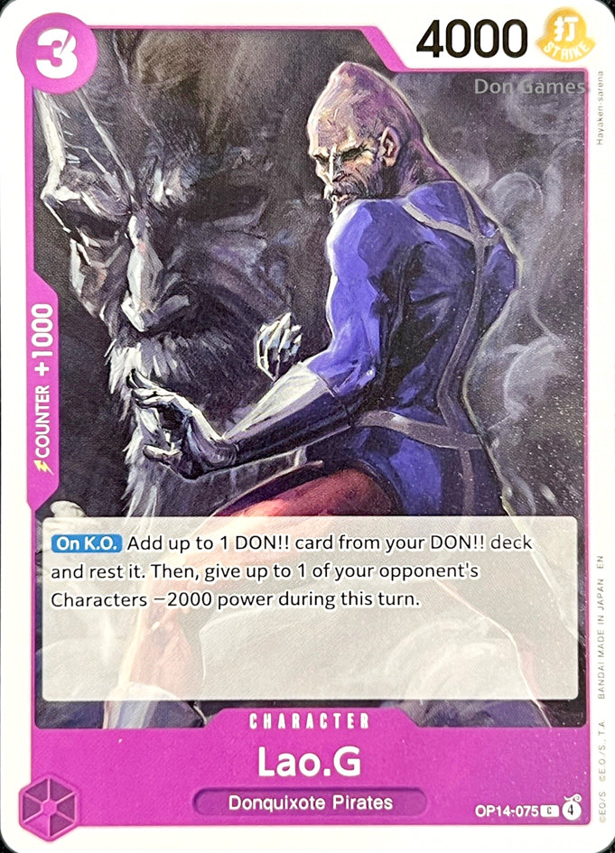 OP14-075 Lao. G Character Card