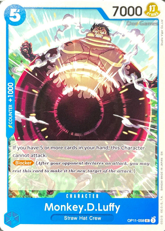 OP11-058 Monkey. D. Luffy Character Card