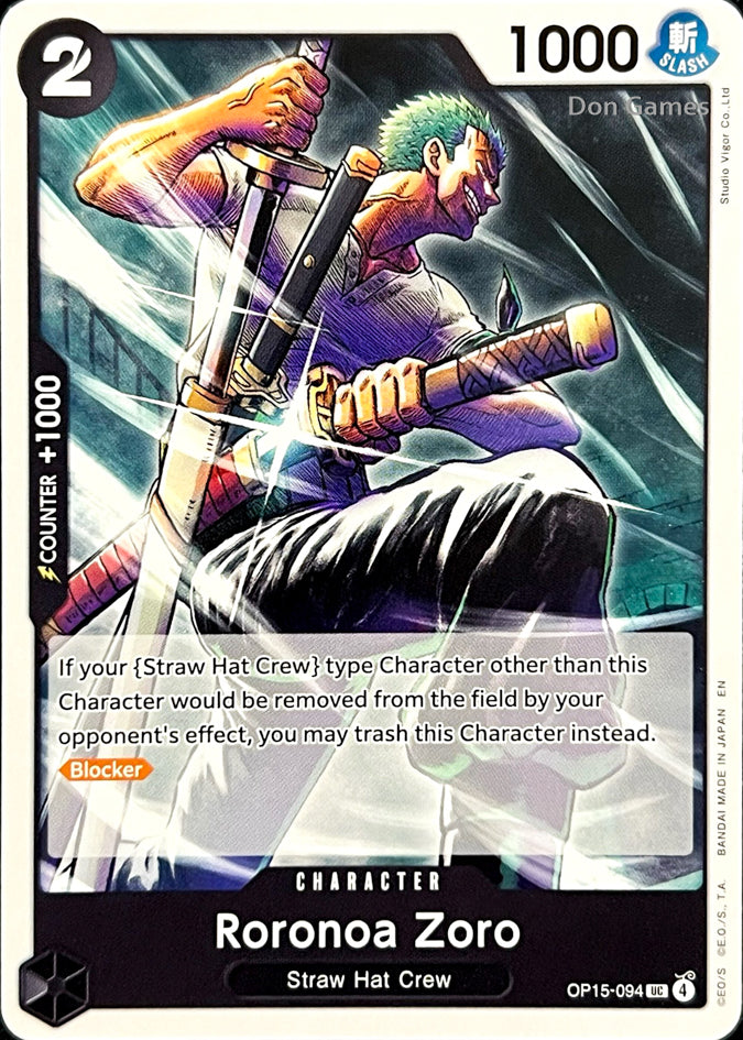 OP15-094 Roronoa Zoro Character Card