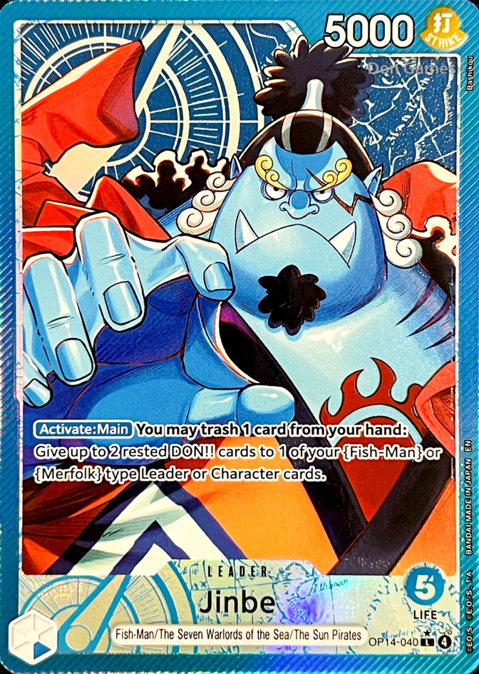 OP14-040 Jinbe Leader Card Alternate Art