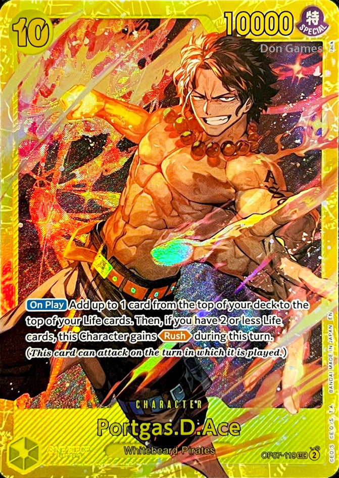 OP07-119 Portgas. D. Ace Character Card (PRB02-Reprint)