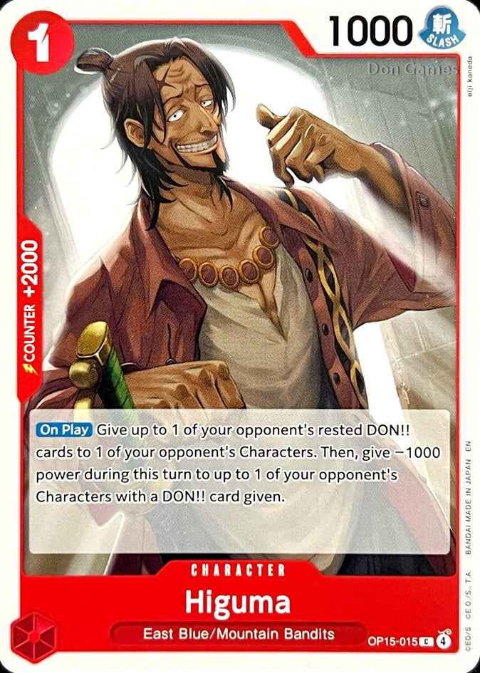 OP15-015 Higuma Character Card