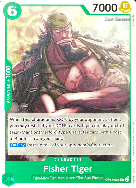OP11-035 Fisher Tiger Character Card