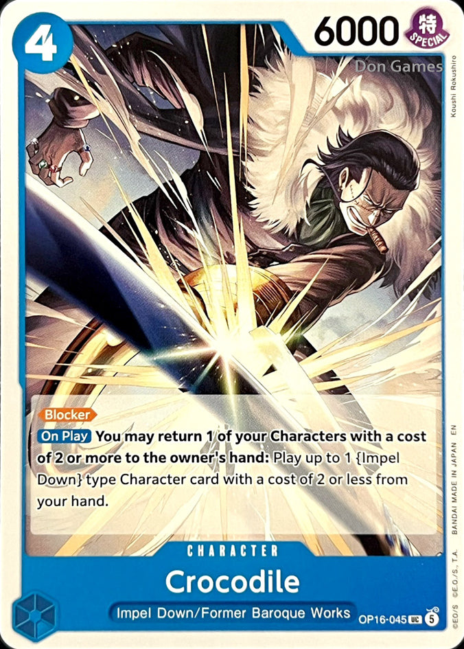 OP16-045 Crocodile Character Card