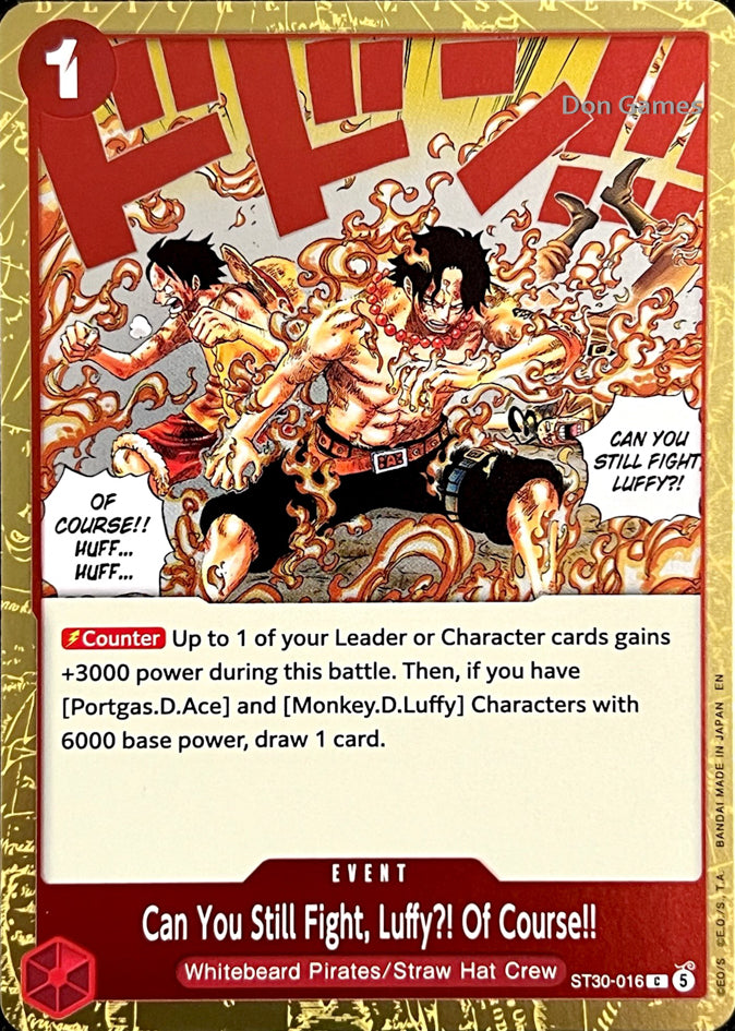 ST30-016 Can You Still Fight, Luffy?! Of Course!! Event Card