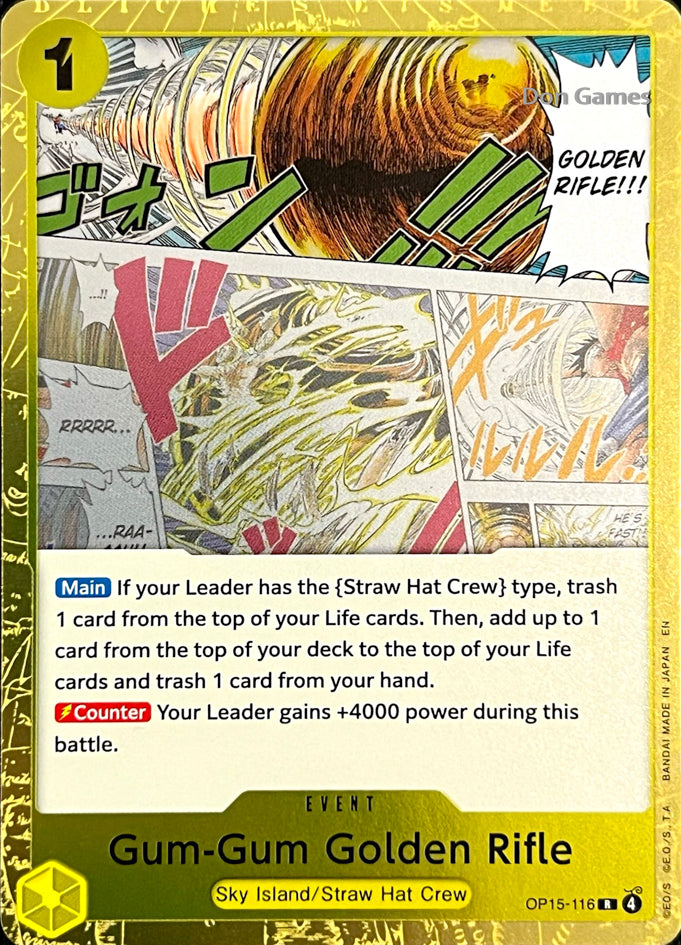 OP15-116 Gum-Gum Golden Rifle Event Card