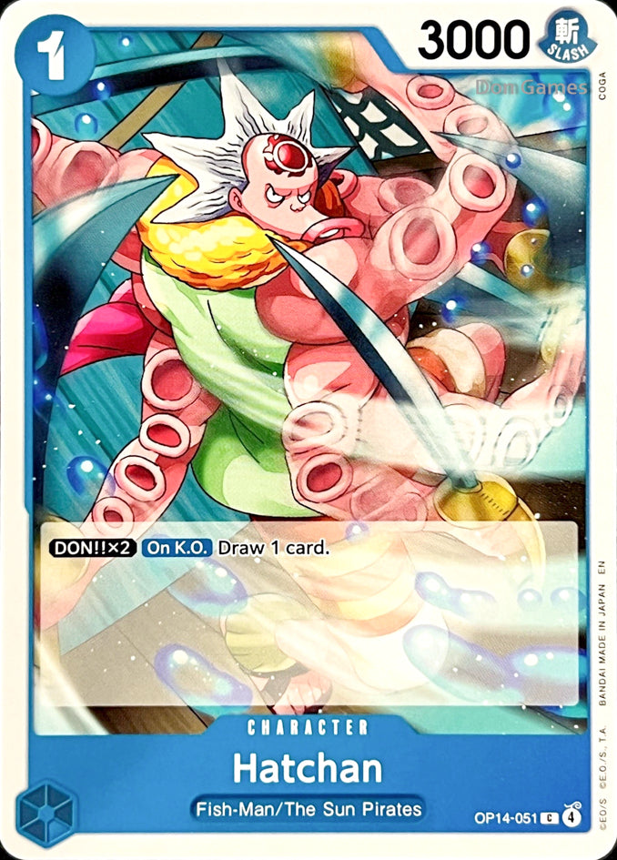 OP14-051 Hatchan Character Card