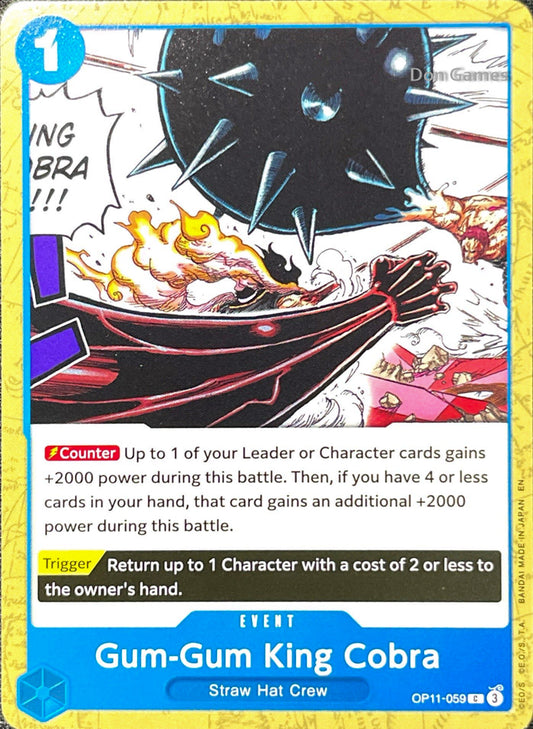 OP11-059 Gum-Gum King Cobra Event Card