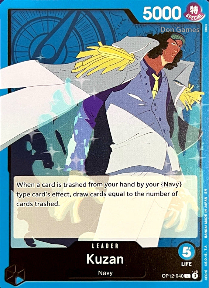 OP12-040 Kuzan Leader Card