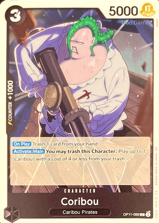 OP11-086 Coribou Character Card