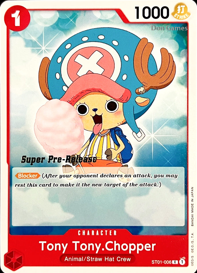 ST01-006 Tony Tony. Chopper Character Card SUPER PRE-RELEASE