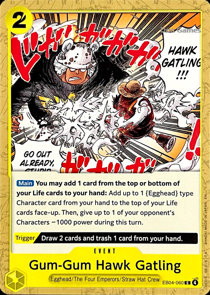 EB04-060 Gum-Gum Hawk Gatling Event Card
