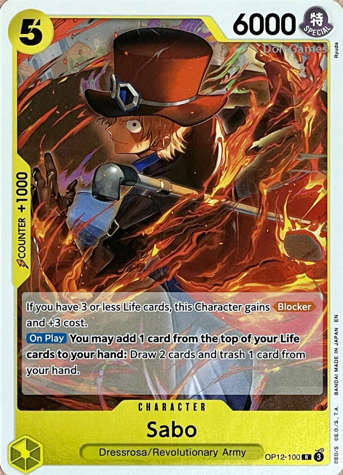 OP12-100 Sabo Character Card