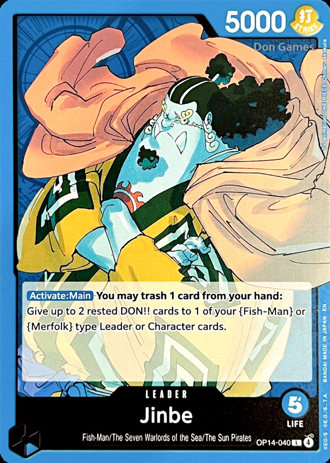 OP14-040 Jinbe Leader Card