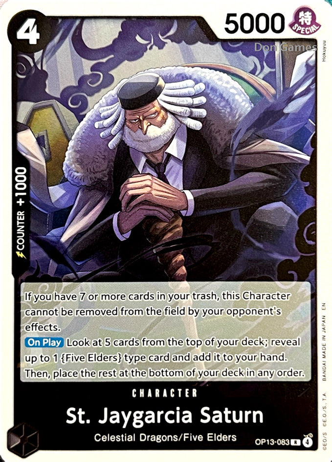 OP13-083 St. Jaygarcia Saturn Character Card