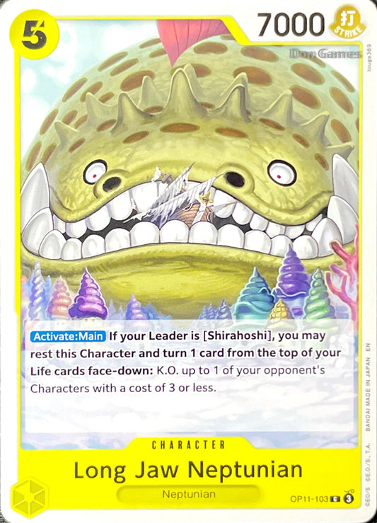 OP11-103 Long Jaw Neptunian Character Card