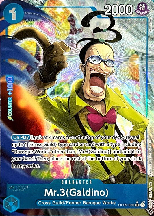 OP09-056 Mr. 3 (Galdino) Character Card Alternate Art (PRB-02)