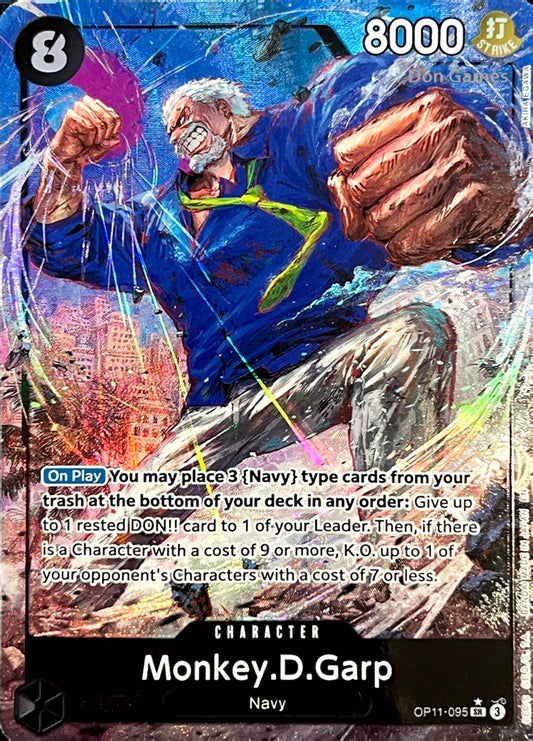 OP11-095 Monkey. D. Garp Character Card Alternate Art
