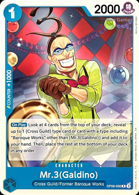 OP09-056 Mr. 3 (Galdino) Character Card Non-Foil