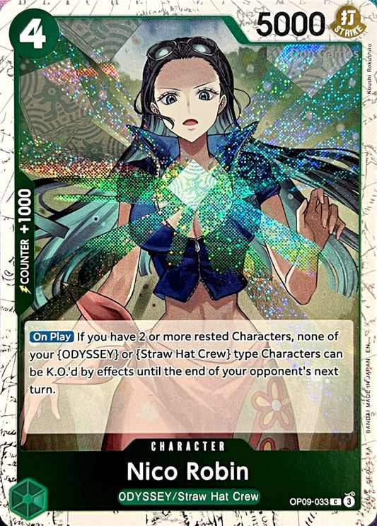 OP09-033 Nico Robin Character Card Textured Foil