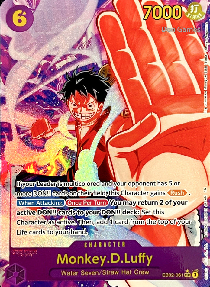 EB02-061 Monkey. D. Luffy Character Card Alternate Art