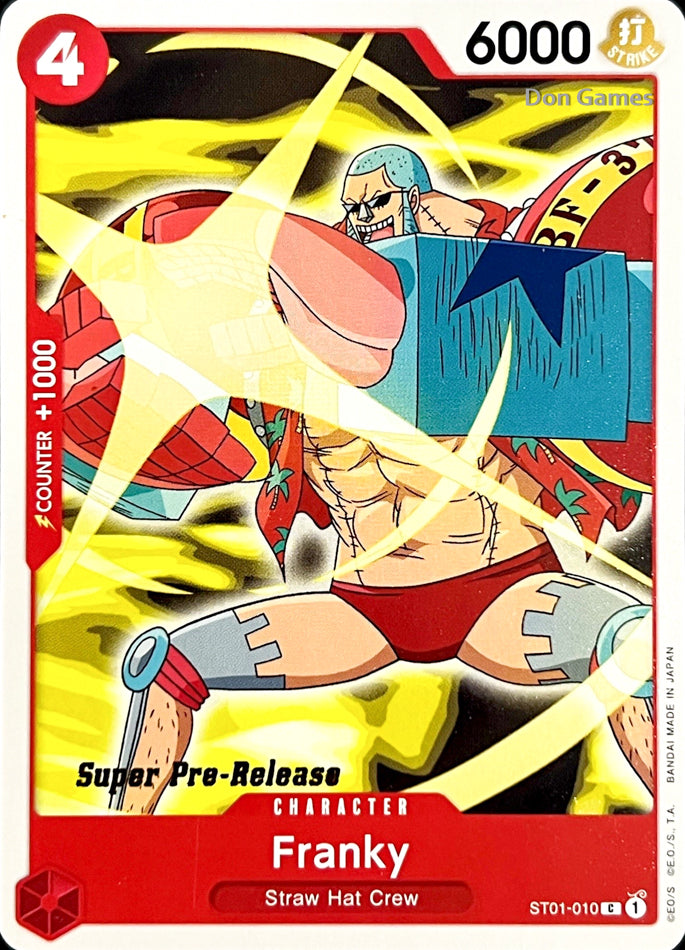 ST01-010 Franky Character Card SUPER PRE-RELEASE