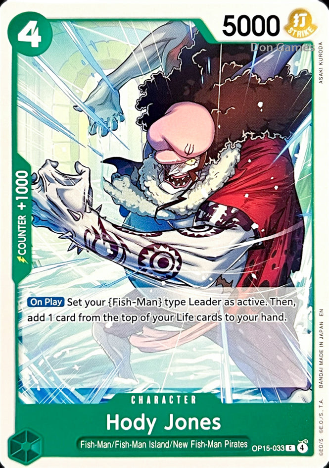 OP15-033 Hody Jones Character Card