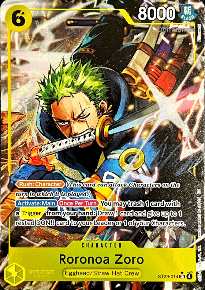 ST29-014 Roronoa Zoro Character Card Extended Art