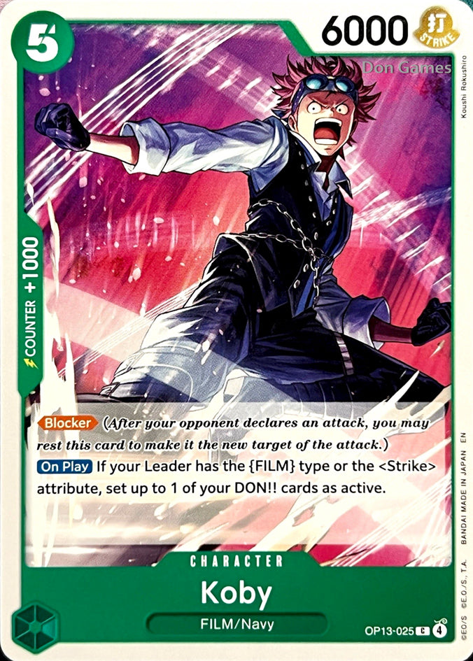 OP13-025 Koby Character Card
