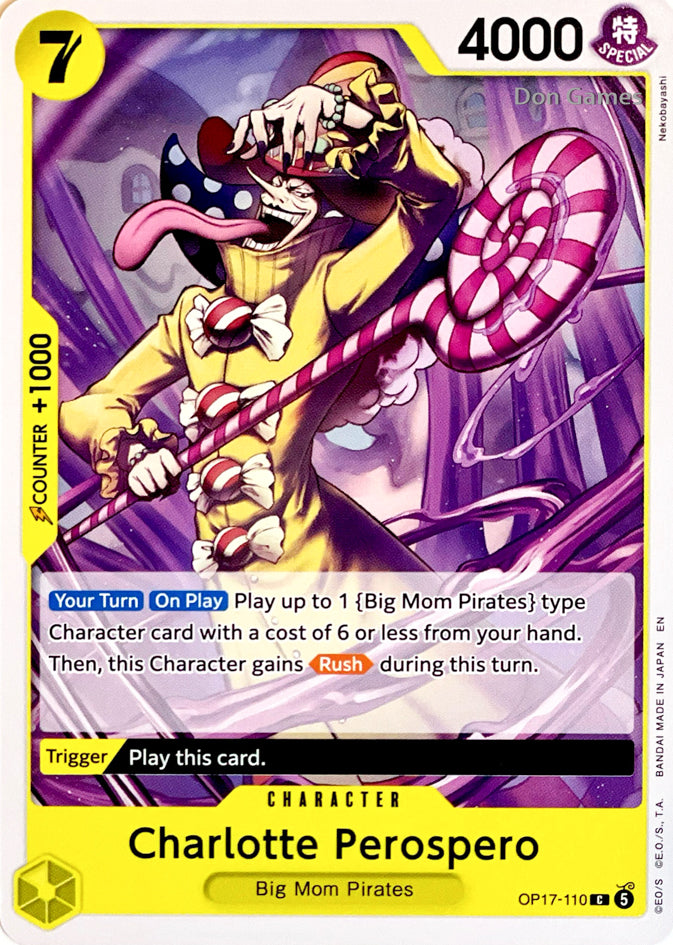 OP17-110 Charlotte Perospero Character Card