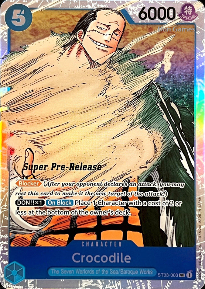 ST03-003 Crocodile Character Card SUPER PRE-RELEASE