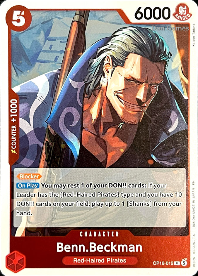OP16-012 Benn. Beckman Character Card