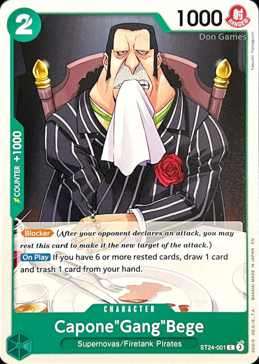 ST24-001 Capone" Gang" Bege Character Card