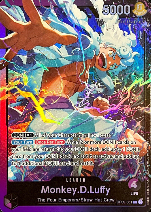OP09-061 Monkey. D. Luffy Leader Card Alternate Art ST26
