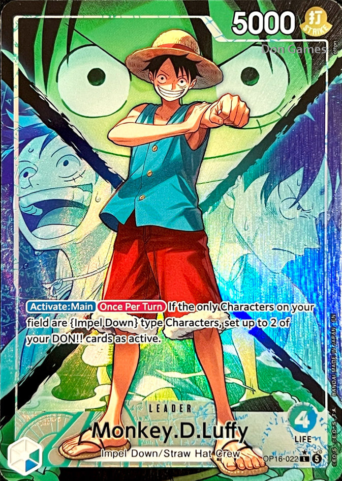 OP16-022 Monkey. D. Luffy Leader Card Alternate Art