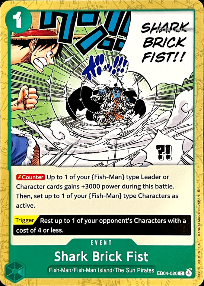 EB04-020 Shark Brick Fist Event Card