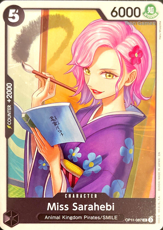 OP11-087 Miss Sarahebi Character Card