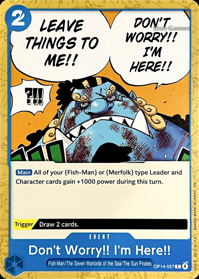 OP14-057 Don't Worry!! I'm Here!! Event Card