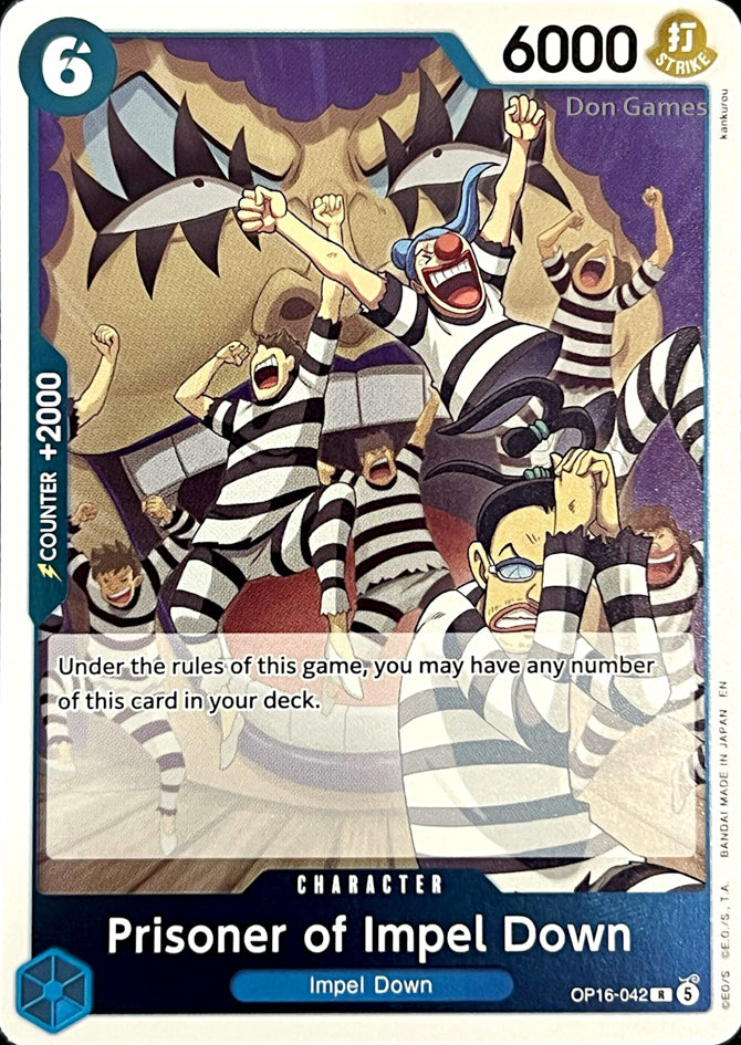 OP16-042 Prisoner of Impel Down Character Card