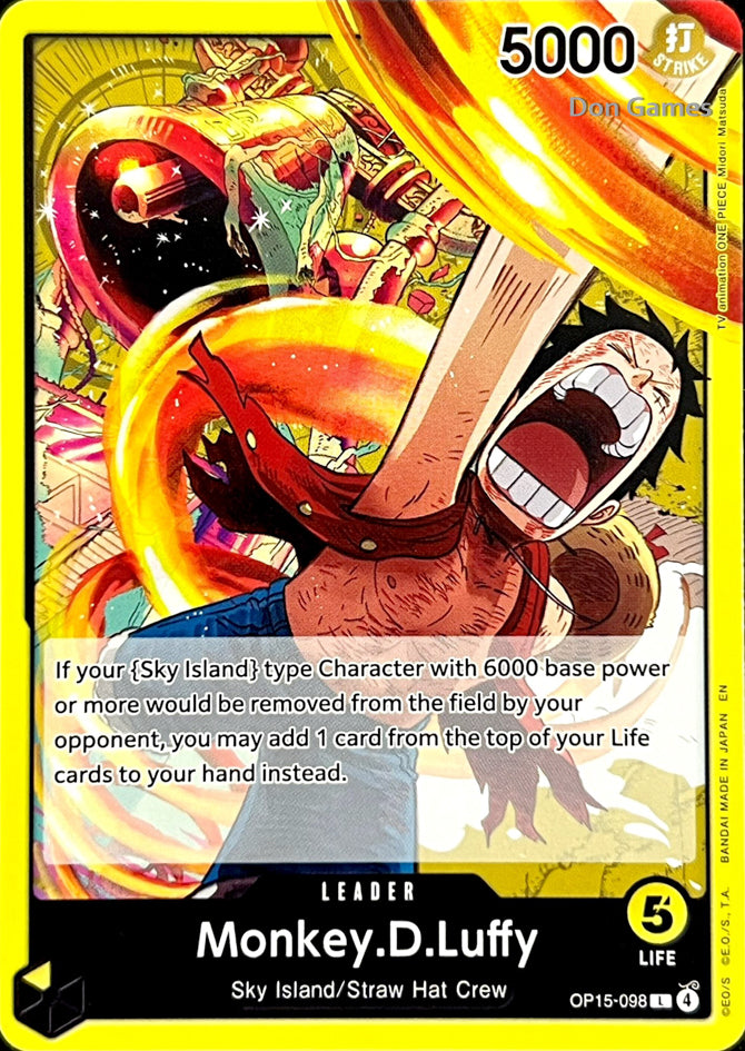 OP15-098 Monkey. D. Luffy Leader Card