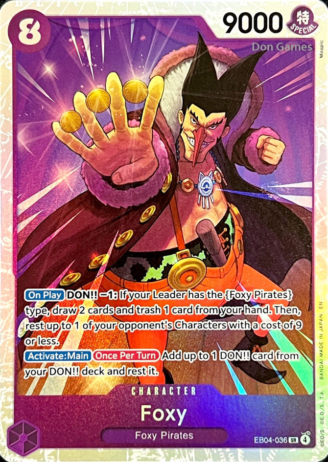 EB04-036 Foxy Character Card – Don Games