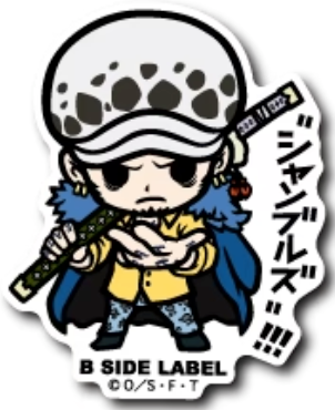 B-Side Label Sticker Trafalgar Law Ver. 3
