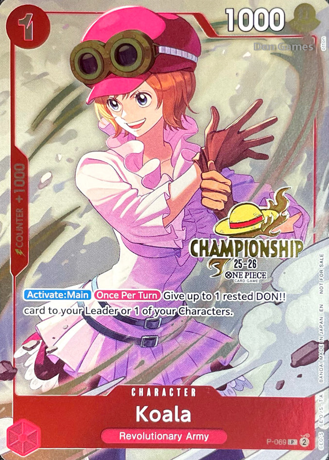 P-069 Koala Character Card CS 25-26 Event Promo