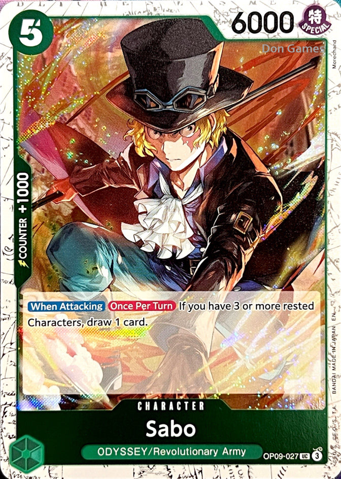 OP09-027 Sabo Character Card Pirate Foil
