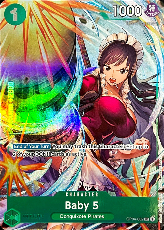 OP04-032 Baby 5 Character Card Alternate Art Best Selection Vol. 3