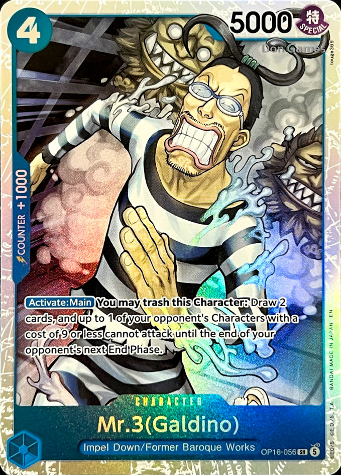 OP16-056 Mr. 3 (Galdino) Character Card