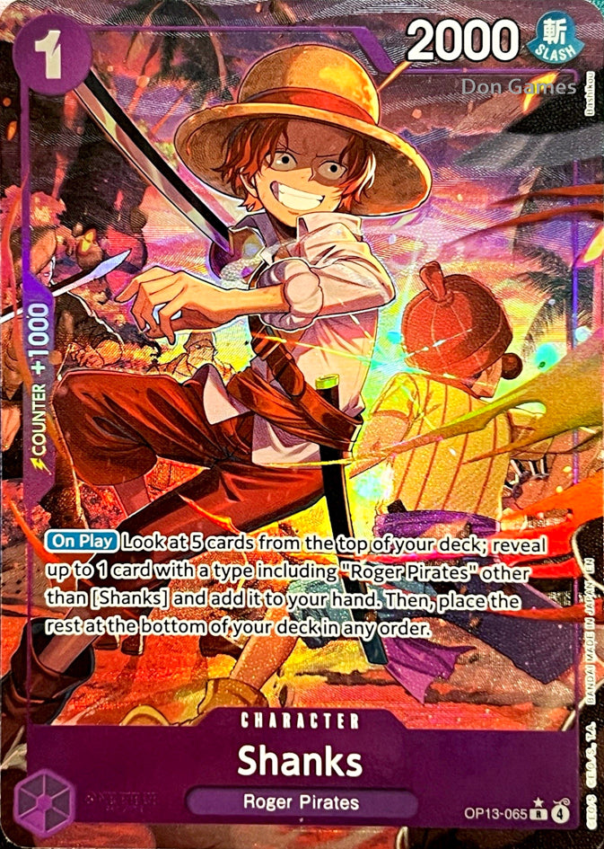 OP13-065 Shanks Character Card Alternate Art