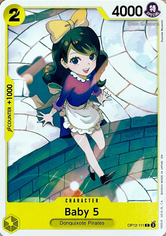 OP12-111 Baby 5 Character Card