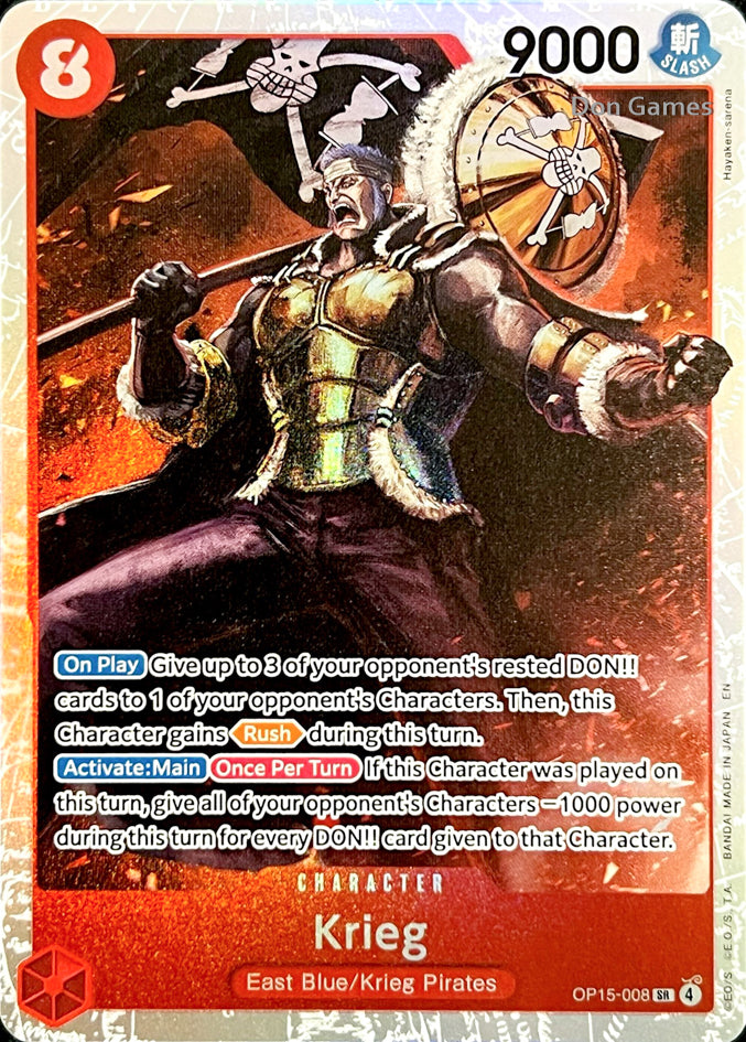OP15-008 Krieg Character Card
